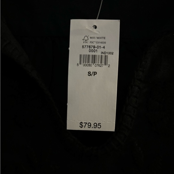 Embroidered linen tunic top NWT size S - Picture 4 of 5